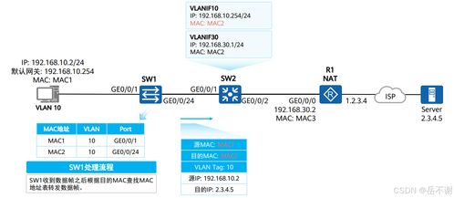 VLAN間路由學習筆記 網絡與信息安全軟件開發視角